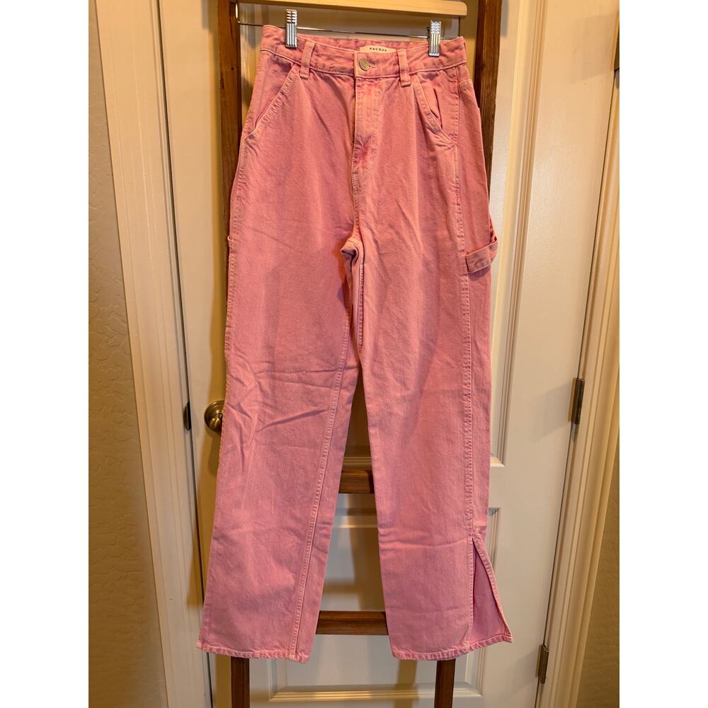 Pacsun | STRETCH 90's BOYFRIEND jeans| size 25| 'pink - Picture 1 of 4